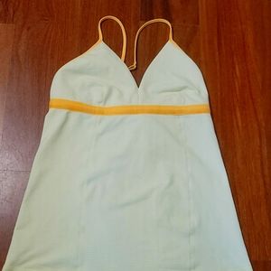EUC Lululemon Love-Ly Workout Tank yellow/orange
